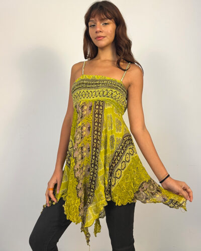Top smocked boho ritual Solara