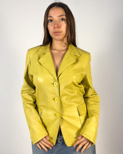 Blazer de piel butter Lumiere