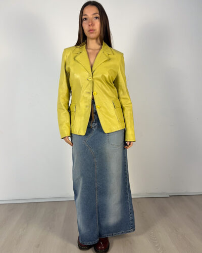 Blazer de piel butter Lumiere