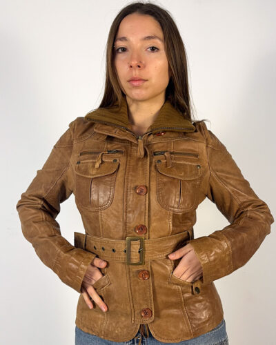 Cazadora de piel Nomade