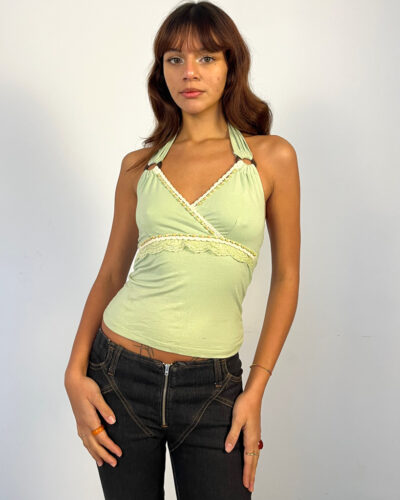 Top halter lace pastel Bloom