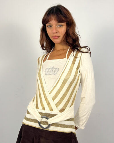 Camiseta manga larga wrap Goldie
