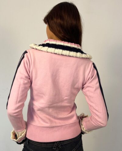 Sudadera rosa zip Cherry