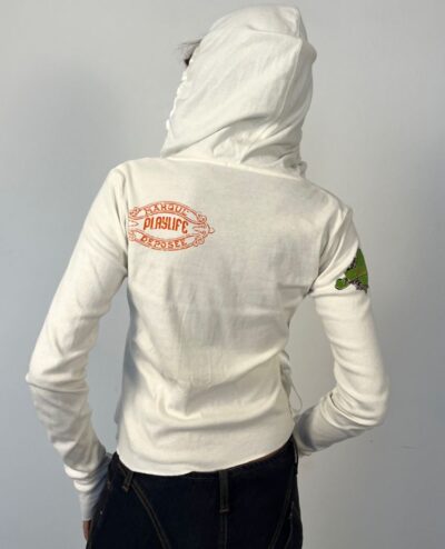 Jersey wrap hood Ivory